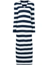 MAX MARA striped v-neck dress,9321018260012834566