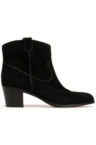 Gianvito Rossi Woman Leather Ankle Boots Black