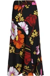 MARNI Floral-print crepe maxi skirt,US 7789028785005628