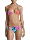 MARA HOFFMAN Rae Floral String Bikini Top