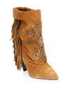 ISABEL MARANT Lesten Embroidered Suede Boots