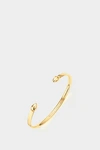 Monica Vinader 18k Yellow Gold Vermeil Fiji Bud Cuff Bracelet In Metallic