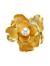 KENNETH JAY LANE Faux-Pearl Flower Brooch