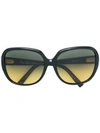 Dita Eyewear Square Tinted Sunglasses In Black