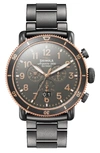 SHINOLA THE RUNWELL CHRONOGRAPH BRACELET WATCH, 48MM,S0120089903