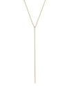 ZOË CHICCO 14K YELLOW GOLD TWO BAR DIAMOND LARIAT NECKLACE, 16,ROXN 1 D