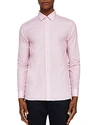 TED BAKER STRIPE REGULAR FIT BUTTON-DOWN SHIRT,TH8MGAI3STRIPEDRED