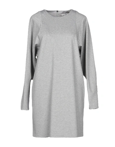 Tibi Short Dress In Light Grey