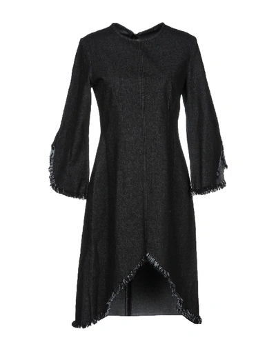 Sjyp Denim Dress In Black