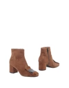 POLLINI POLLINI WOMAN ANKLE BOOTS BROWN SIZE 7 SOFT LEATHER,11446761TH 5