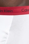 Calvin Klein 3-pack Boxer Briefs In White Seaway/ Blue/ Amaranth
