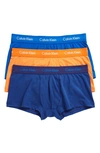 CALVIN KLEIN 3-PACK STRETCH COTTON LOW RISE TRUNKS,NU2664