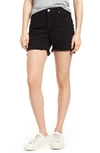 PARKER SMITH STEP HEM FRAYED DENIM SHORTS,2118HA