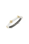 Armenta Old World Enamel Crivelli Ring In Blackened Silver/ Gold
