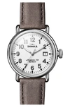 SHINOLA THE RUNWELL LEATHER STRAP WATCH, 36MM,S0120089897