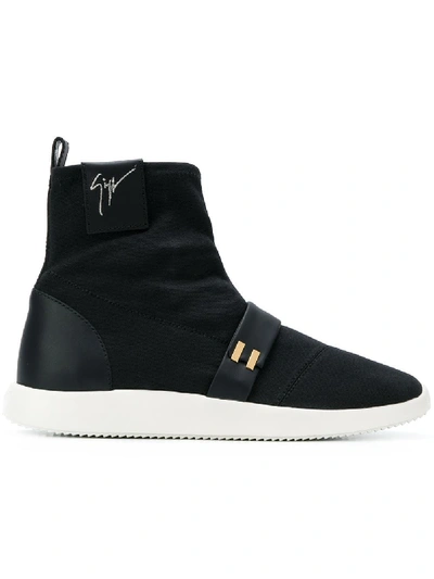 Giuseppe Zanotti High Top Sneakers In Black