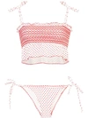 LISA MARIE FERNANDEZ LISA MARIE FERNANDEZ TRIANGLE STRING BIKINI SET - RED,2018RES19712719809