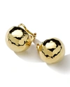 Ippolita Classico Pinball 18-karat Gold Clip Earrings