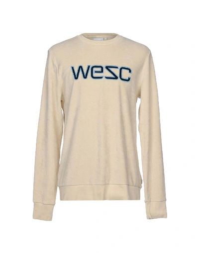 Wesc Sweatshirts In Ivory