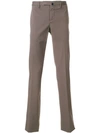 Incotex Slim Fit Chinos In Brown