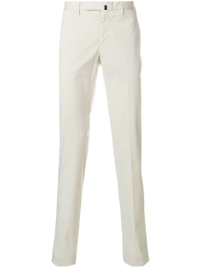 Incotex Cotton-blend Slim-leg Chino Trousers In Neutrals