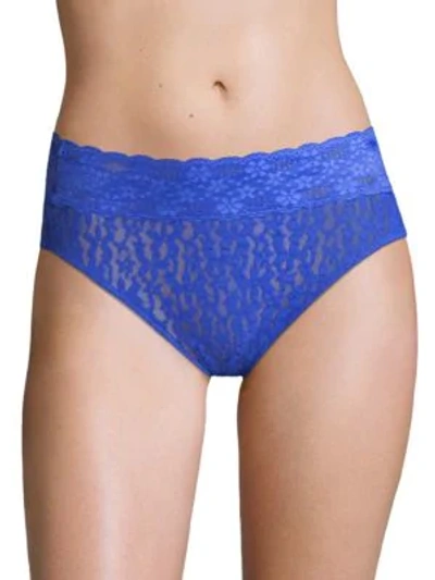 Wacoal Halo Sheer Lace High-cut Brief 870305 In Dazzling Blue
