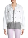 7 FOR ALL MANKIND Bubble White Denim Jacket
