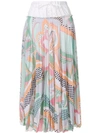 EMILIO PUCCI drawstring waist pleated skirt,82JV018272612694241