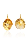 RENEE LEWIS 18K GOLD CITRINE EARRINGS,9391.0