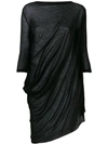 RICK OWENS asymmetric draped blouse,LI18S9200L12828004