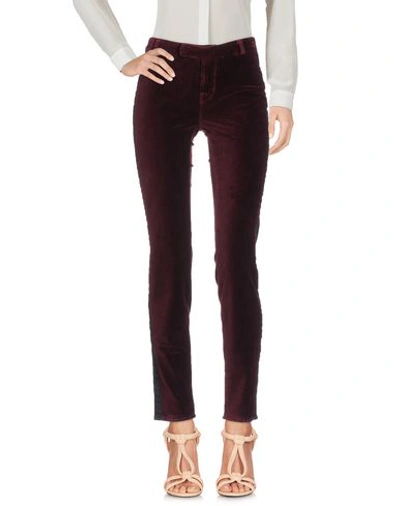 J Brand Casual Trousers In Maroon