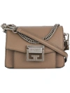 Givenchy Foldover Chain Crossbody Bag In Brown