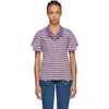 Y/PROJECT Y/PROJECT PURPLE STRIPED DOUBLE POLO,WPO2S-S14/F20-S14
