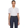 THOM BROWNE THOM BROWNE WHITE RELAXED-FIT POLO,FJP016A-03447