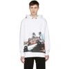 PALM ANGELS White Burning Car Hoodie,PMBB003S183480330188