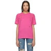 STELLA MCCARTNEY Pink Laser Cut Star T-Shirt,342365SJW35