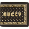 GUCCI GUCCI BLACK GUCCY SEGA LOGO BIFOLD WALLET,510491 0GUSN