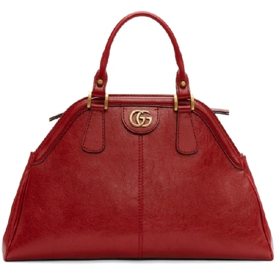 Gucci Re(belle) Medium Leather Top-handle Bag In Romantic Cerise