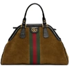 GUCCI GUCCI BROWN MEDIUM SUEDE OPHIDIA BAG,516459 0KCDT
