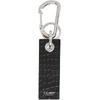 NEIL BARRETT Black Croc Gang Keychain ,PBAC105-G9407