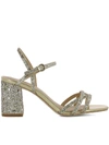 ASH GOLD LEATHER SANDALS,10562500