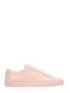 Common Projects Original Achilles Low-top Leather Trainers In Rose-pink