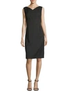 ESCADA Herringbone Sheath Dress,0400097463361