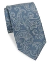 CHARVET Large Paisley Silk & Linen Tie