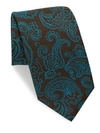 CHARVET Paisley Silk & Linen Tie