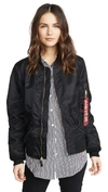 ALPHA INDUSTRIES LACED BOMBER JACKET