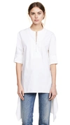 CEDRIC CHARLIER BLOUSE WITH ZIPPER