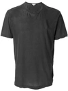 James Perse Crew-neck Cotton T-shirt In Grey
