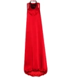 VALENTINO SLEEVELESS SATIN GOWN,P00320608