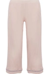 SKIN WOMAN CROPPED PIMA COTTON-JERSEY PAJAMA PANTS PEACH,US 14693524282895189